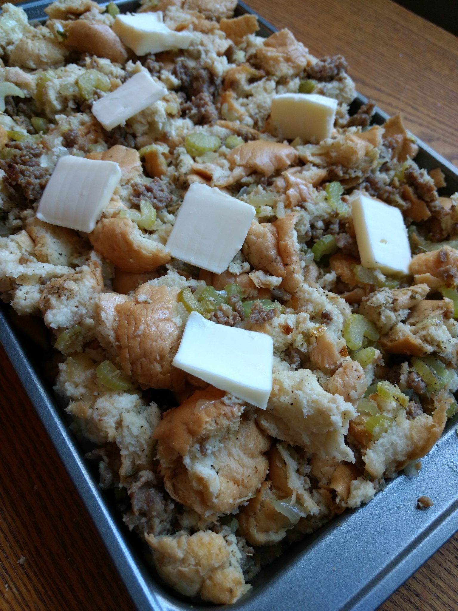 Homemade French Bread Stuffing - One Smith Day